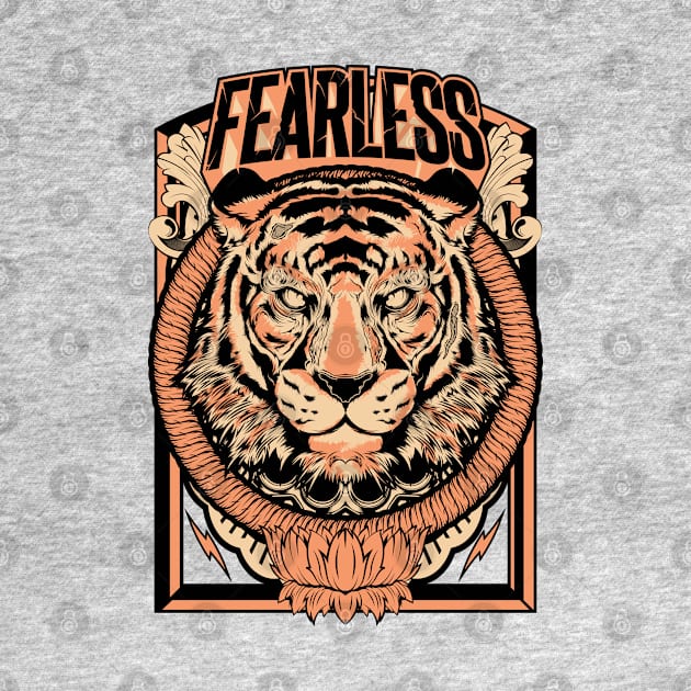 Fearless Tiger by coldfireink